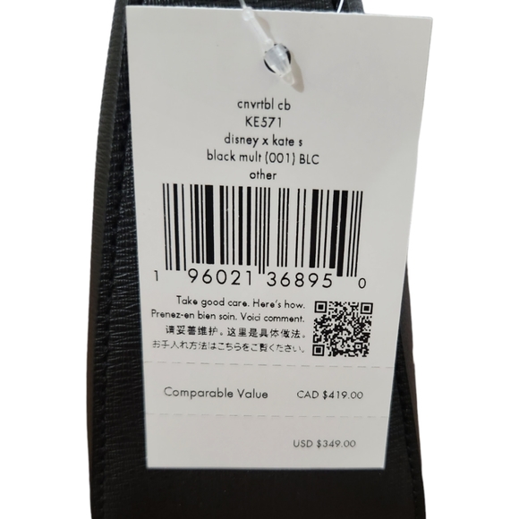 🆕Disney X Kate Spade Beauty And The Beast Convertible Crossbody and Card Holder - Picture 13 of 17